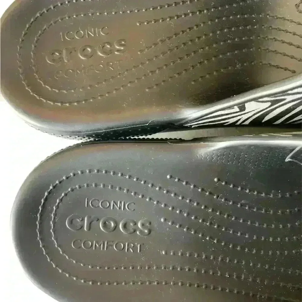 Crocs Classic Animal Remix Two-Strap Slide Sandals Men's Size 14 Shoes NEW